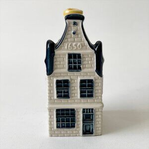 KLM Airlines Dutch Blue Delft House by BOLS #16 Amsterdam 2003 Empty